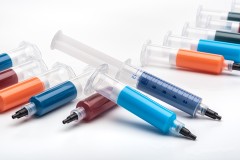 adhesive syringes