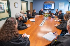 The Production Planning team at its weekly meeting.